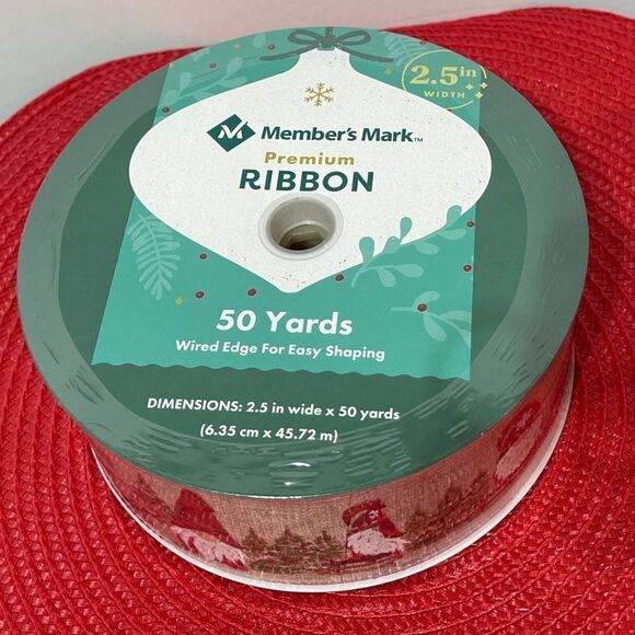 Members Mark Wired Ribbon Gnomes 50 yards NWT - Picture 5 of 5